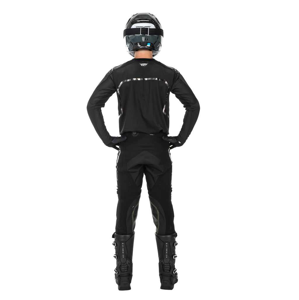 FLY MX Jersey & Pant Kit Deal - Evolution DST Spark (Black/Silver) M/32"
