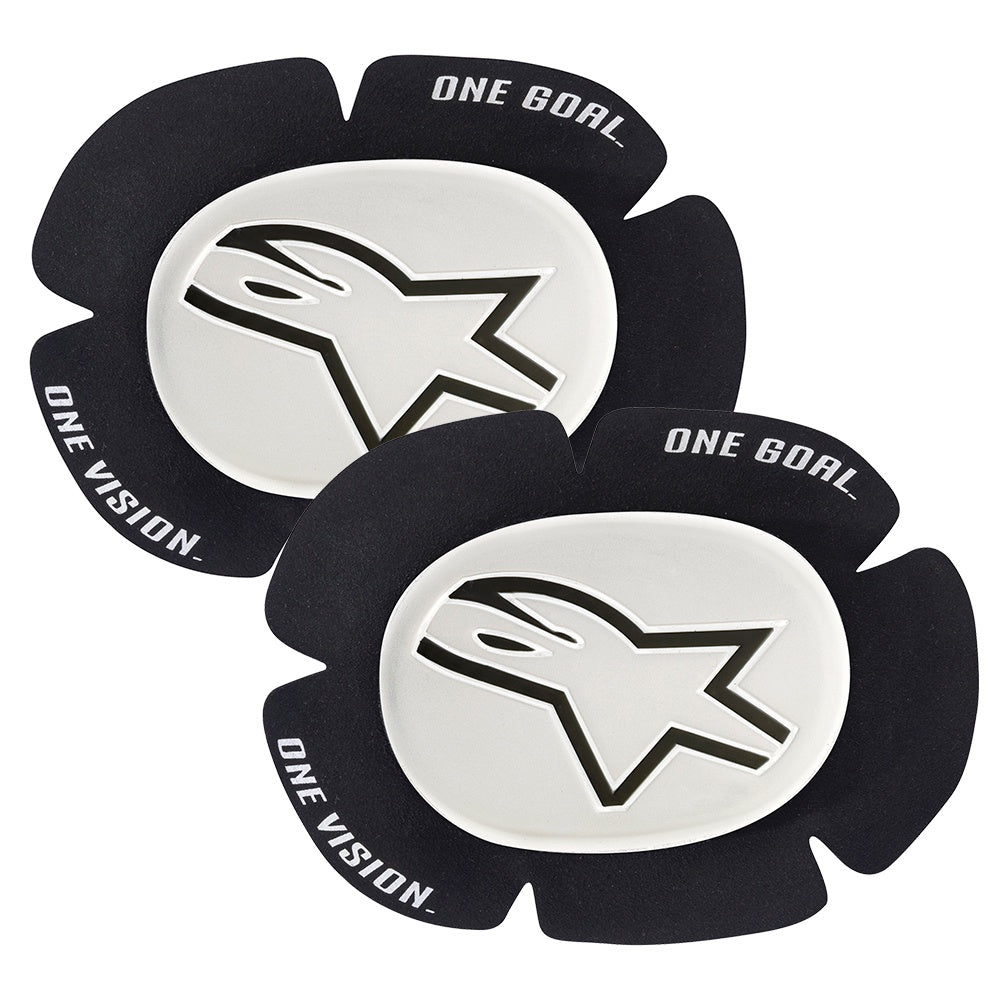 Alpinestars (Spares) Knee Slider - GP Sport Evo (White/Black)