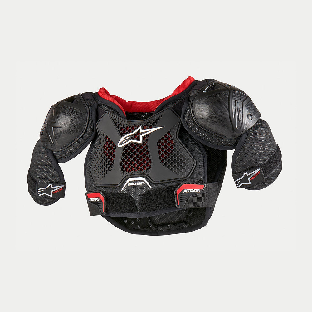 Alpinestars Kids MX | eBike Armour, Chest - Bionic Action Kickstart (Black/Red)
