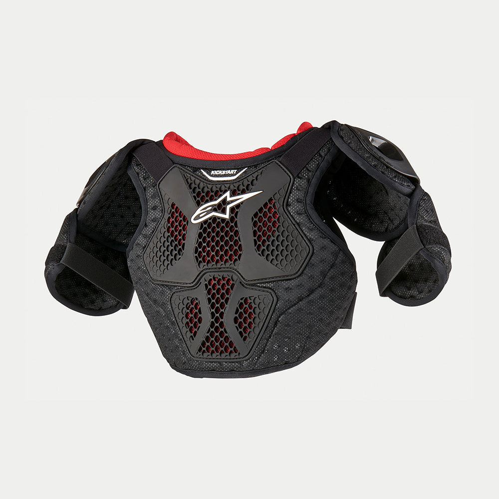 Alpinestars Kids MX | eBike Armour, Chest - Bionic Action Kickstart (Black/Red)