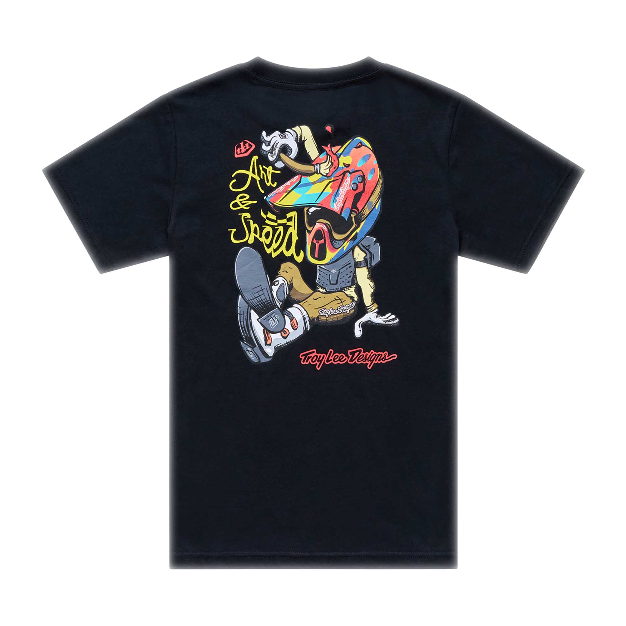 Troy Lee Designs Youth T-Shirt - HERITAGE (Black)