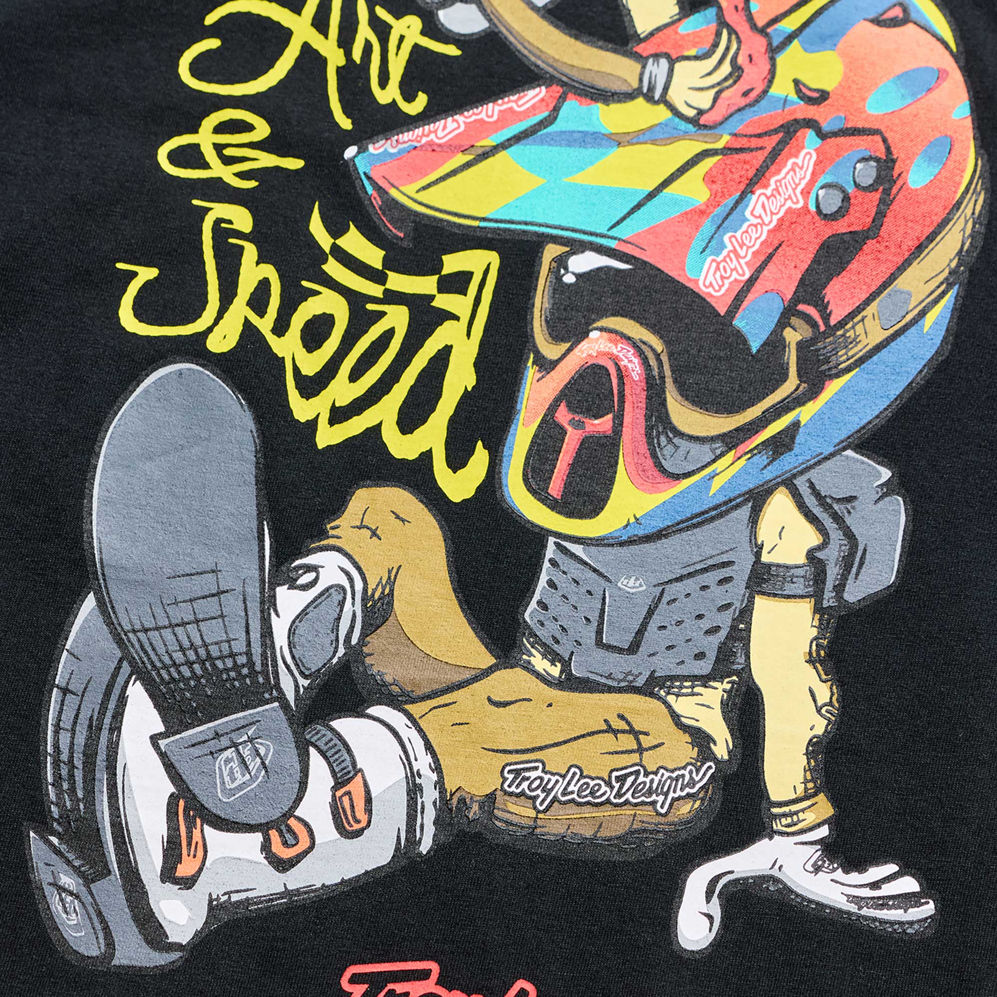 Troy Lee Designs Youth T-Shirt - HERITAGE (Black)