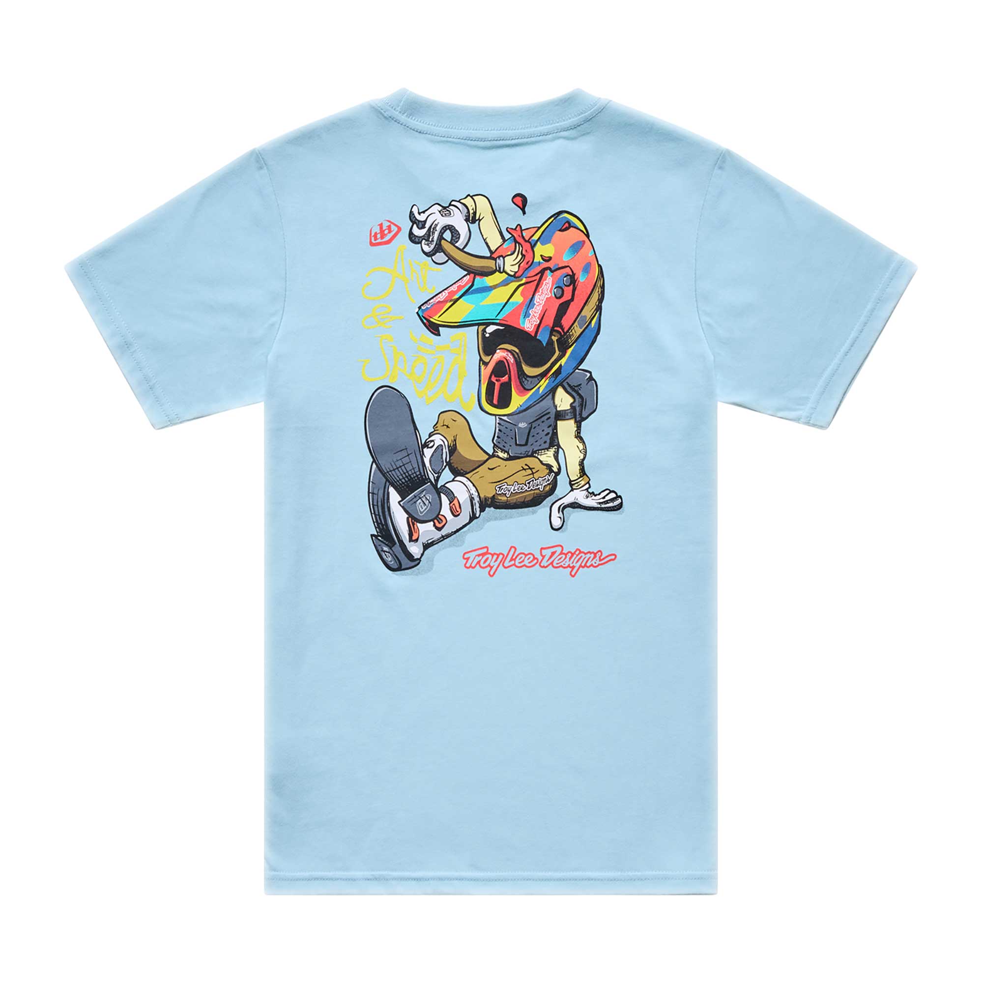 Troy Lee Designs Youth T-Shirt - HERITAGE (Dawn Blue)