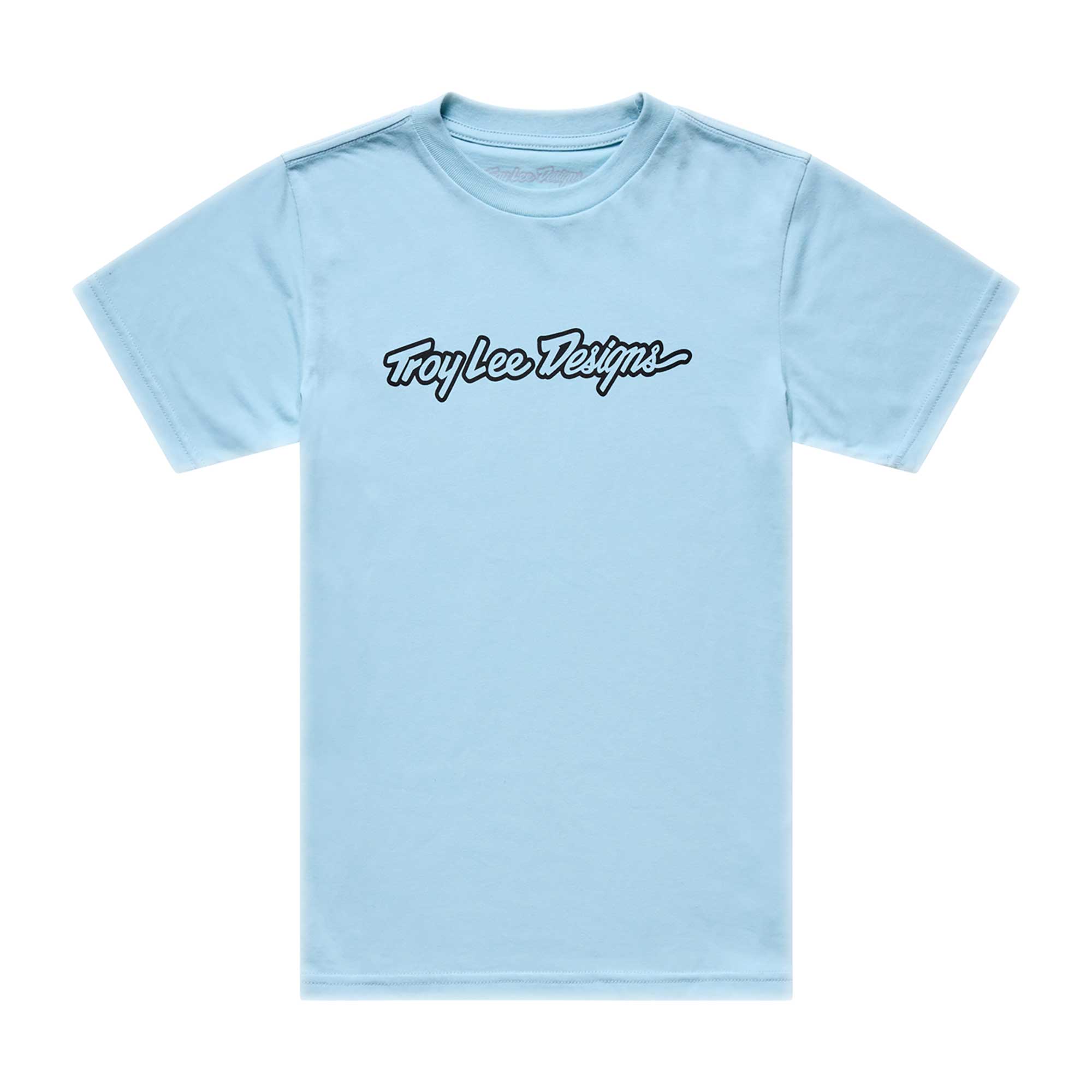 Troy Lee Designs Youth T-Shirt - SIGNATURE (Dawn Blue)
