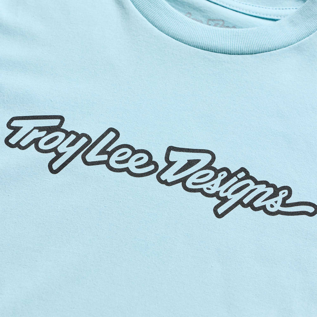 Troy Lee Designs Youth T-Shirt - SIGNATURE (Dawn Blue)