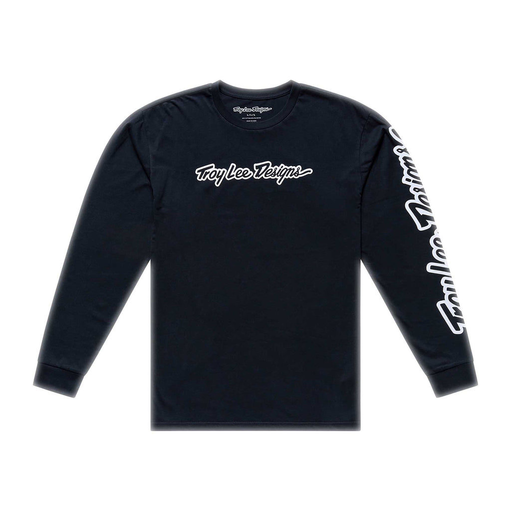 Troy Lee Designs MX T-Shirt Long Sleeve - SIGNATURE (Black)
