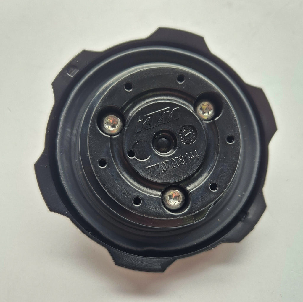 KTM Genuine Part - Fuel Tank Cap - KTM SX65 24-27, SX/SXF 85-450 13-27, Husqvarna TC65 24-27, TC/FC 85-450 14-27, Gas Gas MC65 24-27, MC/MCF 85-450 21-27
