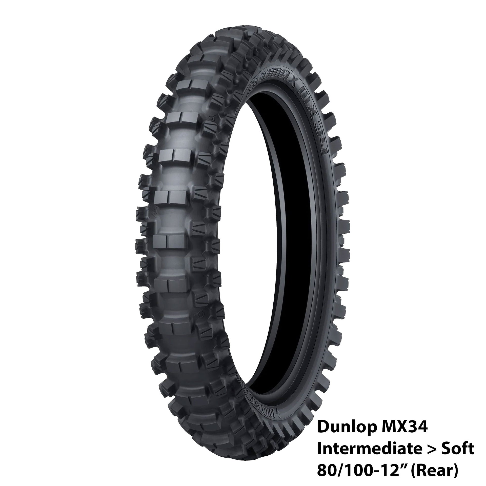 Dunlop Motocross Tyre - GeoMax MX34 (Medium>Soft)