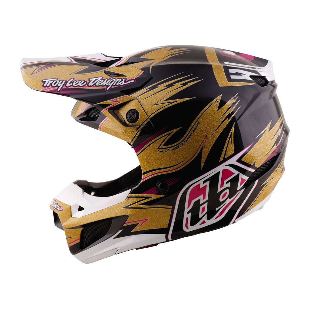 Troy Lee Designs Cyclops Limited Edition SE5 Polycarbonate MIPS Integra MX | Enduro Helmet (Gold/Black)