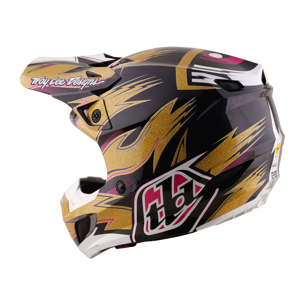 Troy Lee Designs Cyclops Limited Edition SE5 Polycarbonate MIPS Integra MX | Enduro Helmet (Gold/Black)