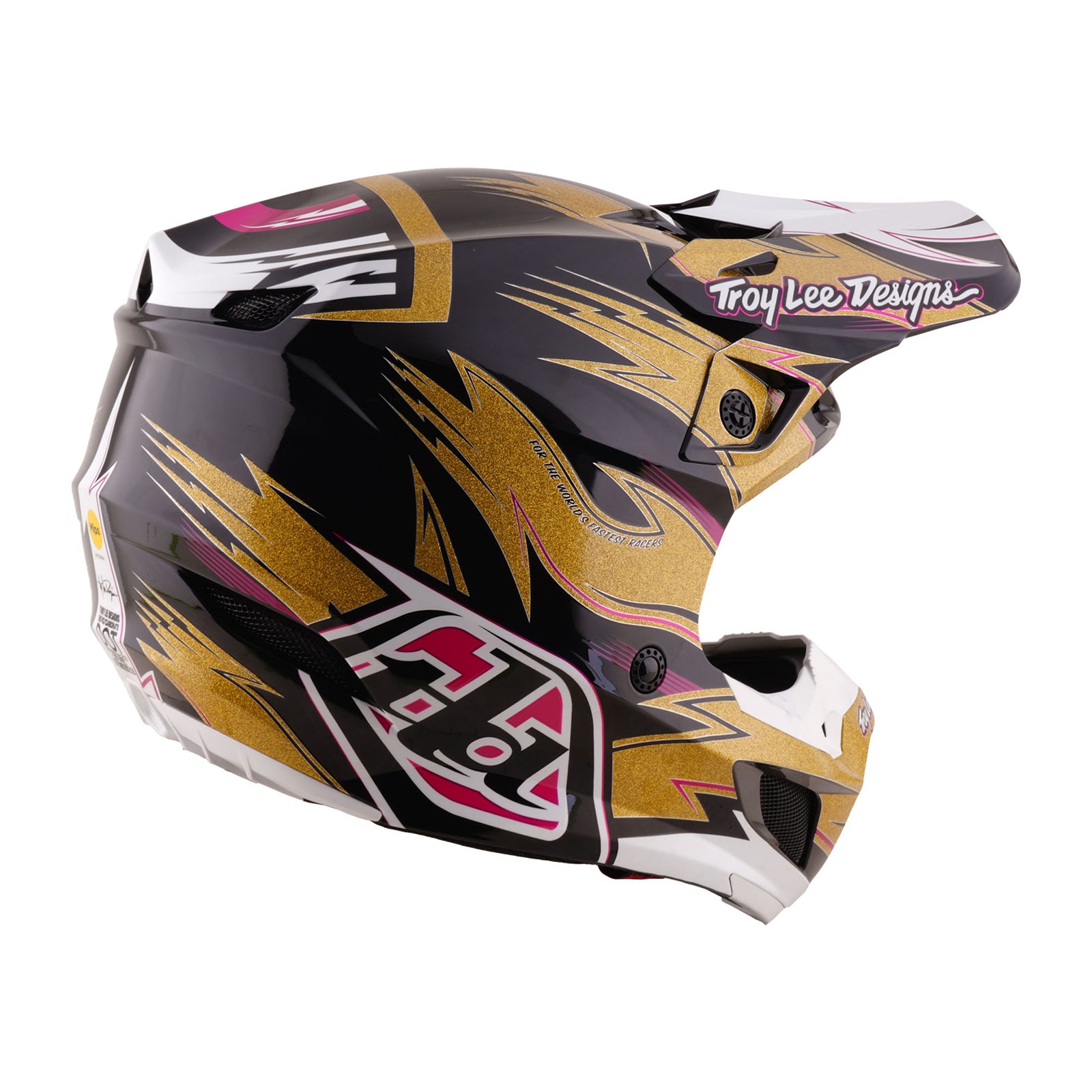 Troy Lee Designs Cyclops Limited Edition SE5 Polycarbonate MIPS Integra MX | Enduro Helmet (Gold/Black)