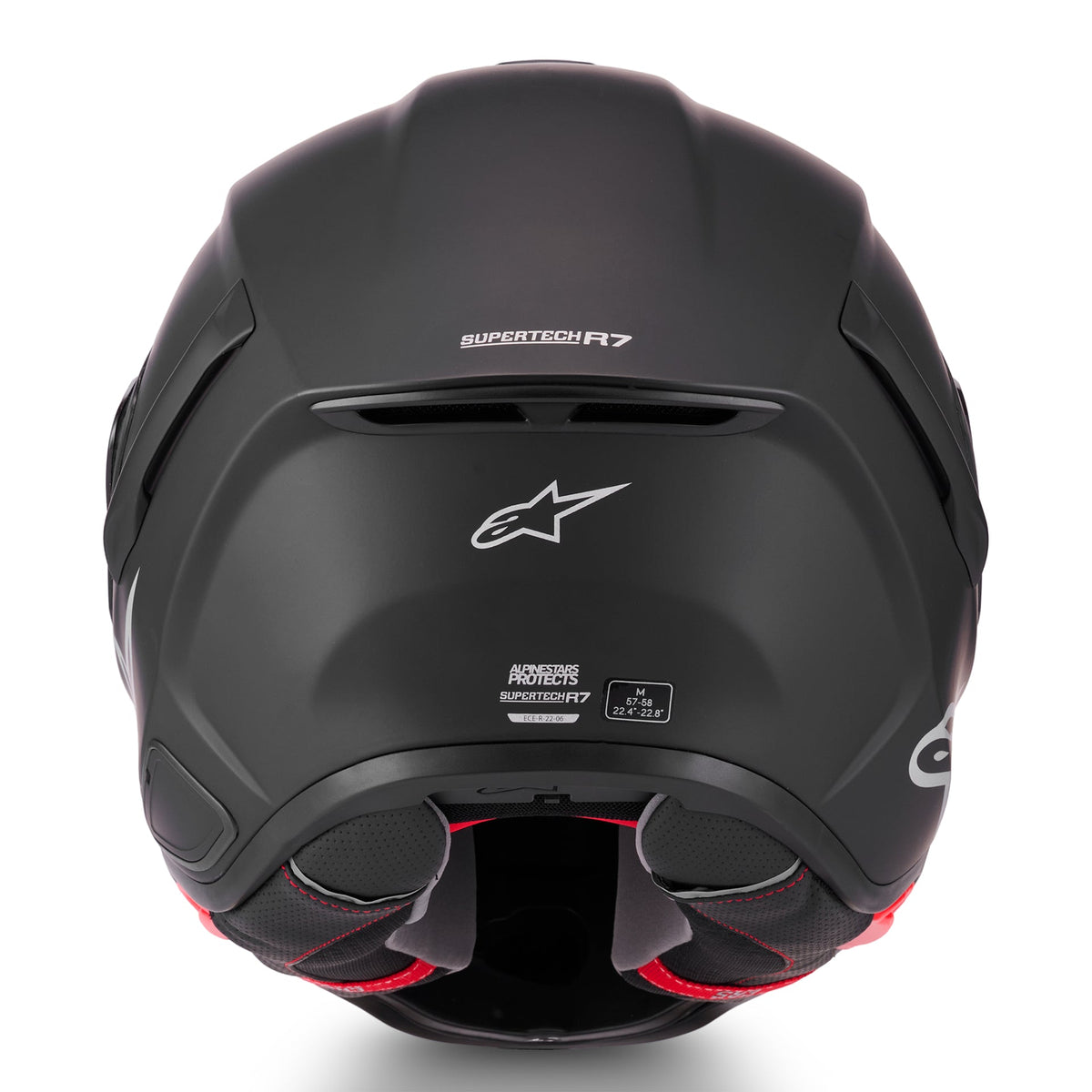 Alpinestars S-R7 SOLID Motorcycle Helmet (Black Matte)