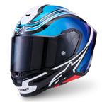Alpinestars S-R7 ZEAL Motorcycle Helmet (Black/Blue/Pink Fluo/White)