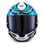 Alpinestars S-R7 ZEAL Motorcycle Helmet (Black/Blue/Pink Fluo/White)