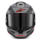 Alpinestars S-R7 A-CORE Motorcycle Helmet (Black/Grey/Red Matte)