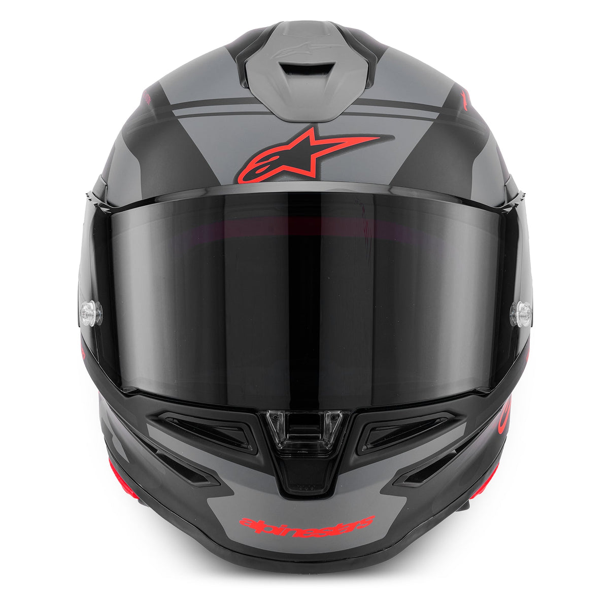 Alpinestars S-R7 A-CORE Motorcycle Helmet (Black/Grey/Red Matte)