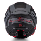 Alpinestars S-R7 A-CORE Motorcycle Helmet (Black/Grey/Red Matte)