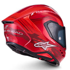 Alpinestars S-R7 A-CORE Motorcycle Helmet (Red/White)