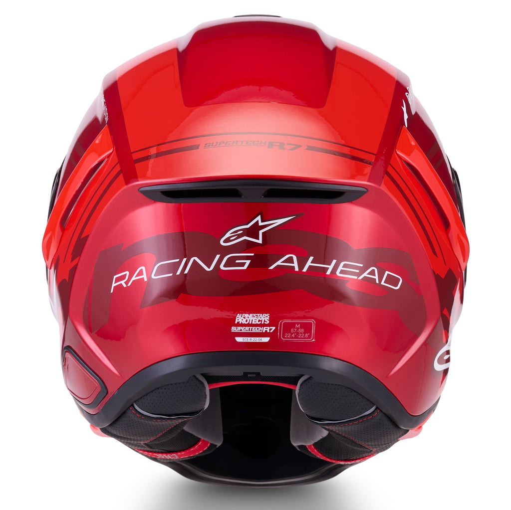 Alpinestars S-R7 A-CORE Motorcycle Helmet (Red/White)