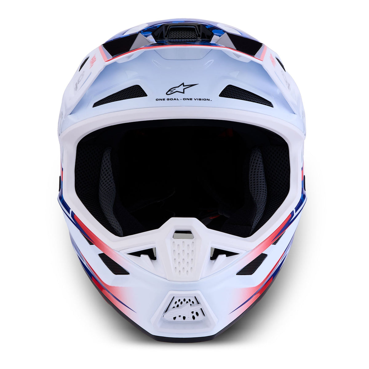 Alpinestars S-M7 BLASTER MX Helmet (White/Blue/Red)
