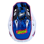 Alpinestars S-M7 BLASTER MX Helmet (White/Blue/Red)