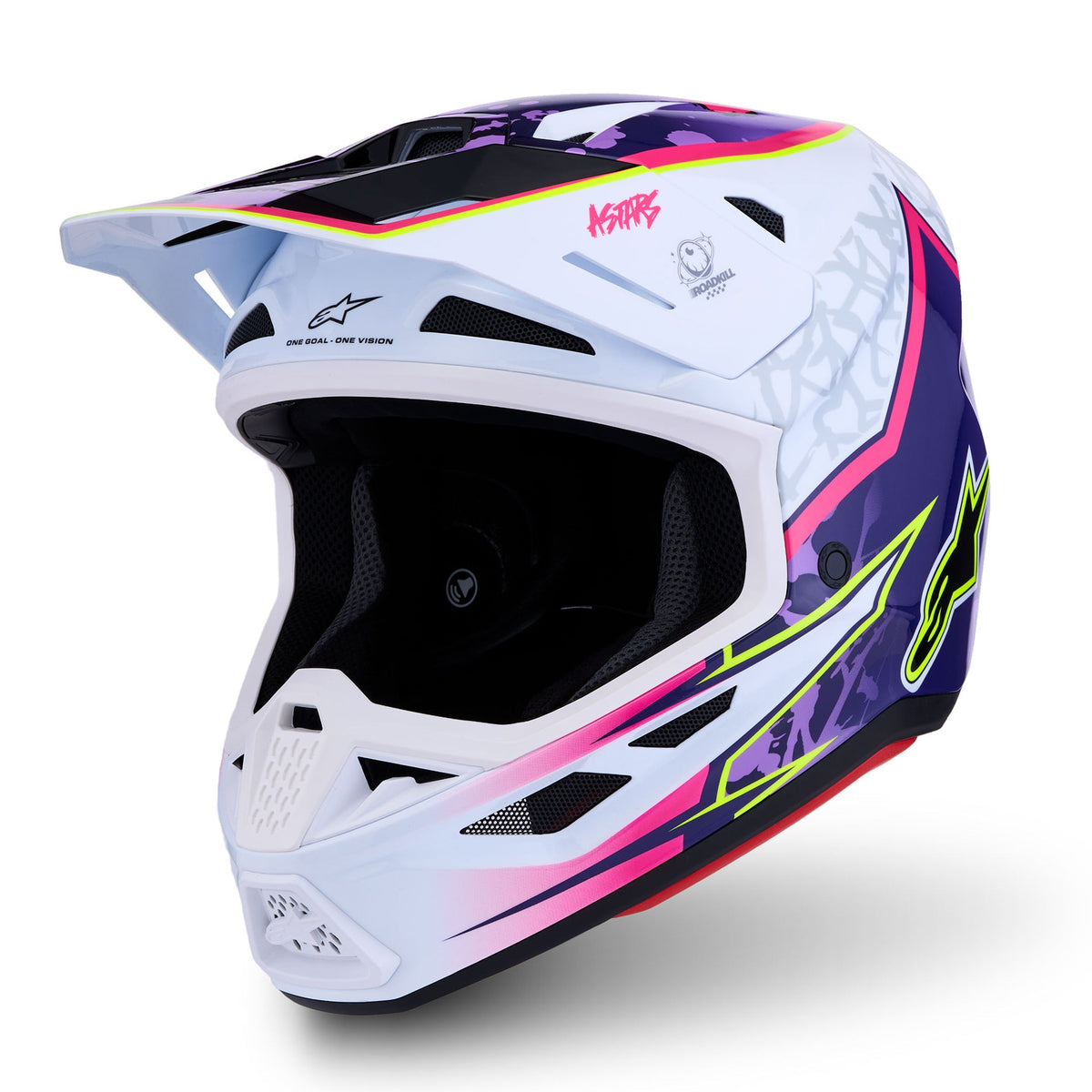 Alpinestars S-M7 BLASTER MX Helmet (Purple/Pink/White)