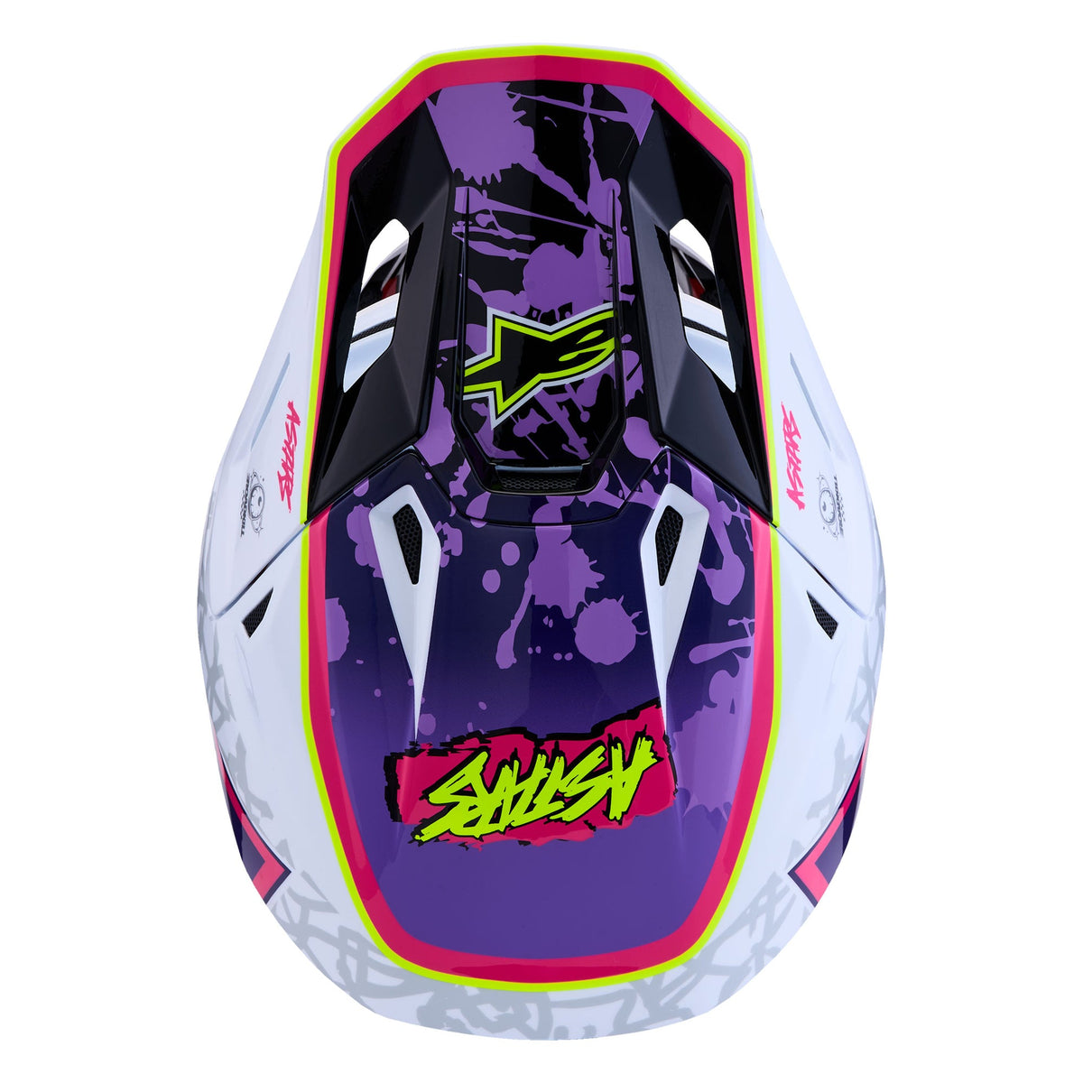 Alpinestars S-M7 BLASTER MX Helmet (Purple/Pink/White)