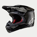 Alpinestars S-M10 MX Helmet - FAME (Black Carbon Matt & Gloss)
