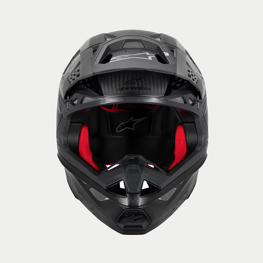 Alpinestars S-M10 MX Helmet - FAME (Black Carbon Matt & Gloss)