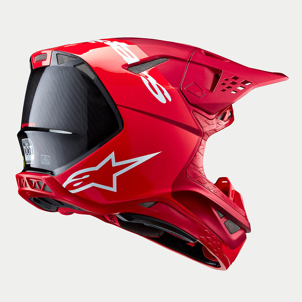 Alpinestars S-M10 MX Helmet - FLOOD (Red Fluo/Red M&G)