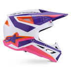 Alpinestars S-M3 HEAT MX Helmet (White/Purple/Pink Gloss)