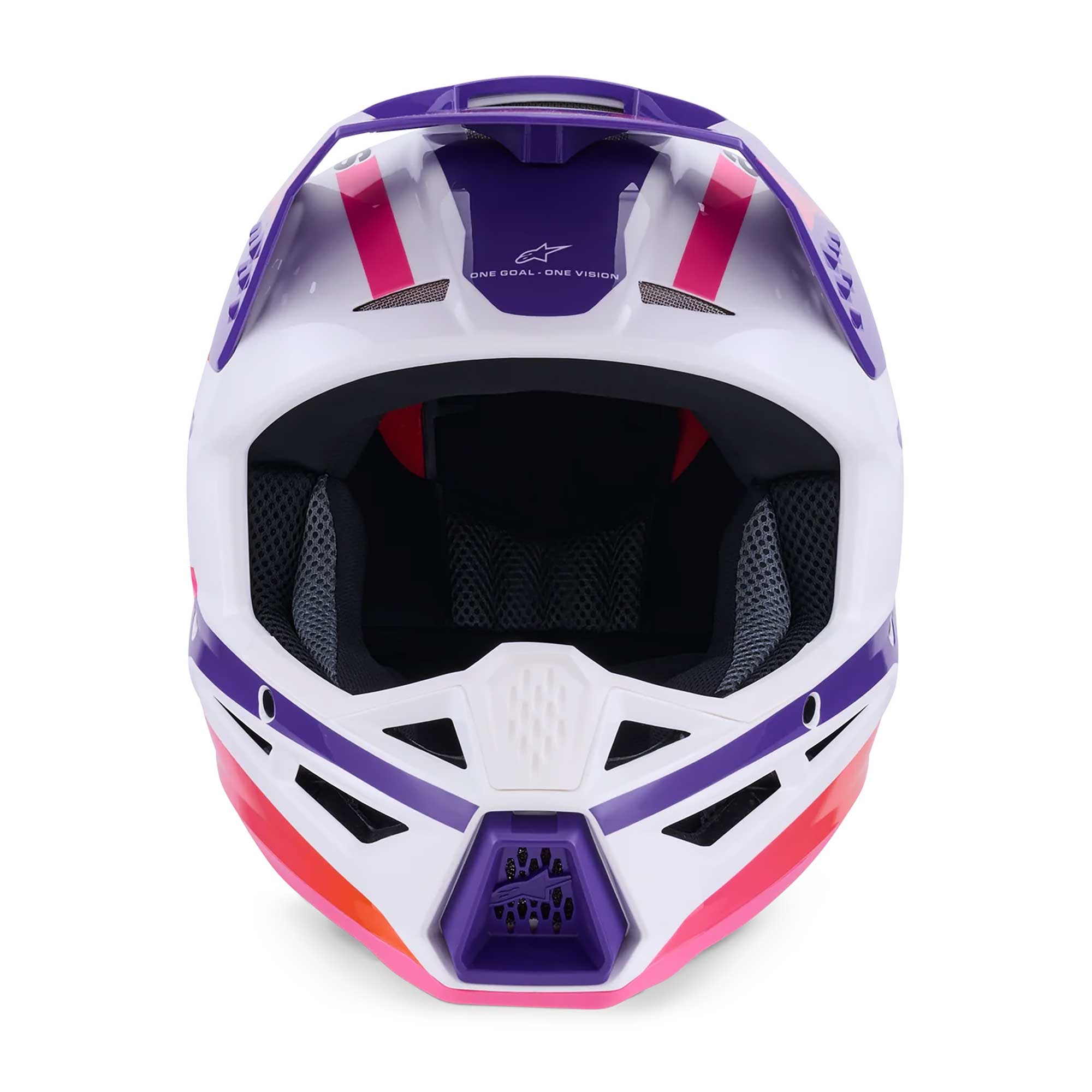 Alpinestars (MX26) MX Helmet - S-M3 HEAT (White/Purple/Pink Gloss)
