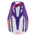 Alpinestars S-M3 HEAT MX Helmet (White/Purple/Pink Gloss)