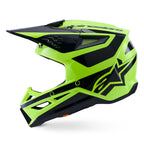 Alpinestars S-M3 HEAT MX Helmet (Yellow Fluo/Black Gloss)
