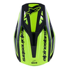 Alpinestars S-M3 HEAT MX Helmet (Yellow Fluo/Black Gloss)