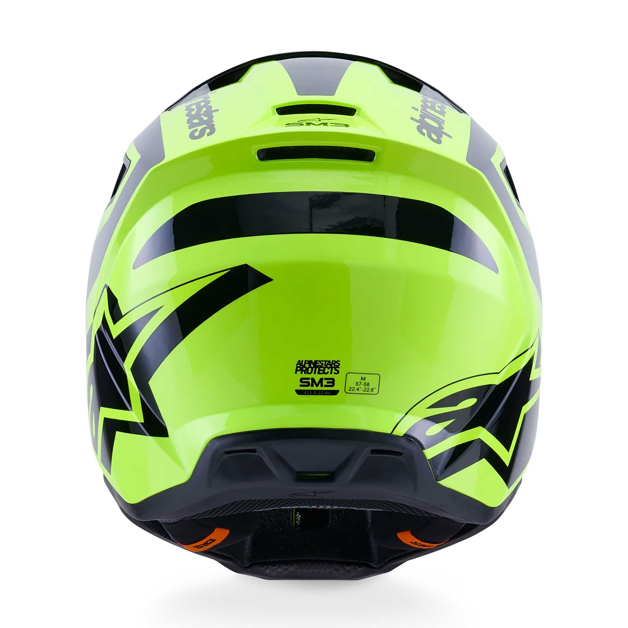 Alpinestars (MX26) MX Helmet - S-M3 HEAT (Yellow Fluo/Black Gloss)
