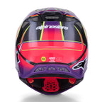 Alpinestars S-M10 MX Helmet - ERA (Pink/Violet/Yellow Fluo Gloss)