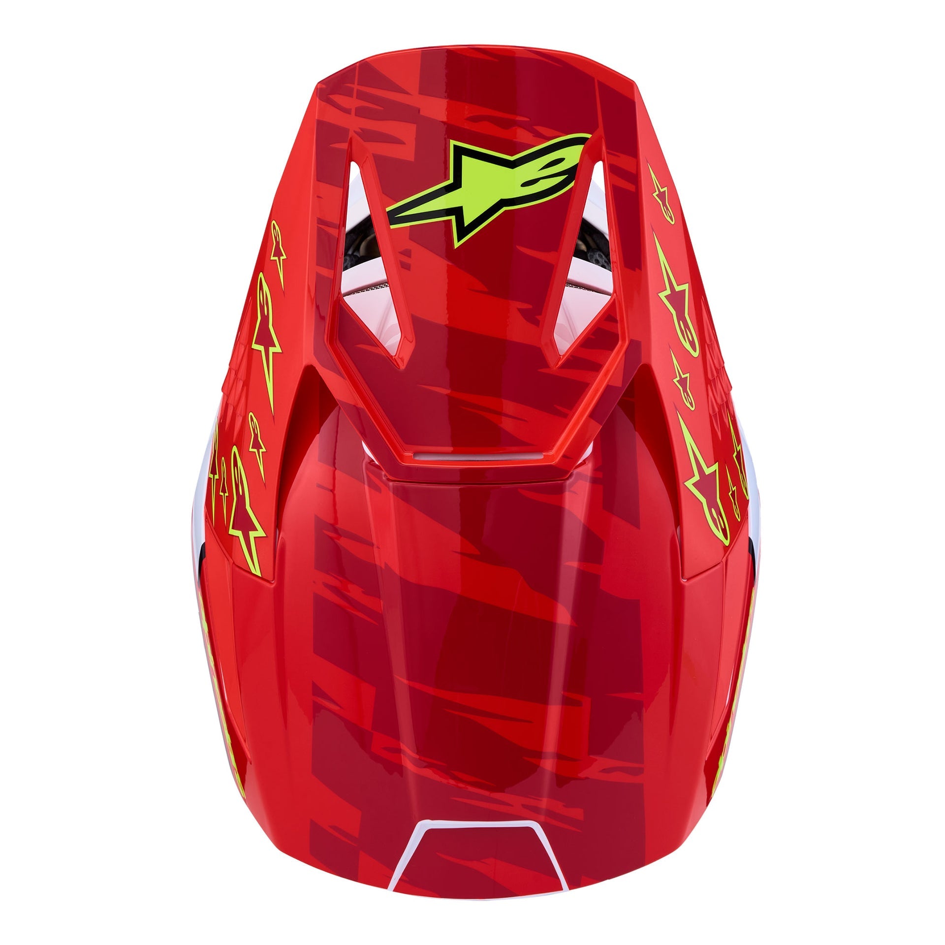 Alpinestars Youth S-M3 FALCON MX Helmet (Red Fluo/White/Yellow Fluo)