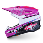 Alpinestars Youth S-M3 FALCON MX Helmet (Purple/White/Black/Pink Fluo)