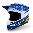 Alpinestars Youth S-M3 FALCON MX Helmet (Blue/White/Black/Yellow Fluo)