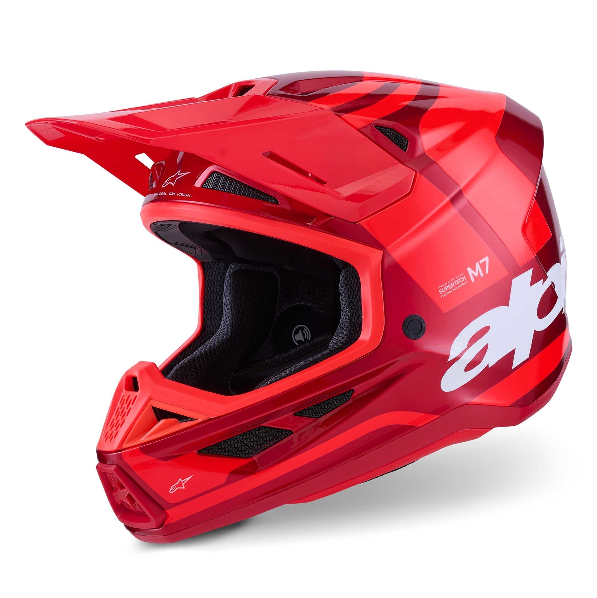 Alpinestars S-M7 CORE MX | Enduro Helmet (Red Gloss)