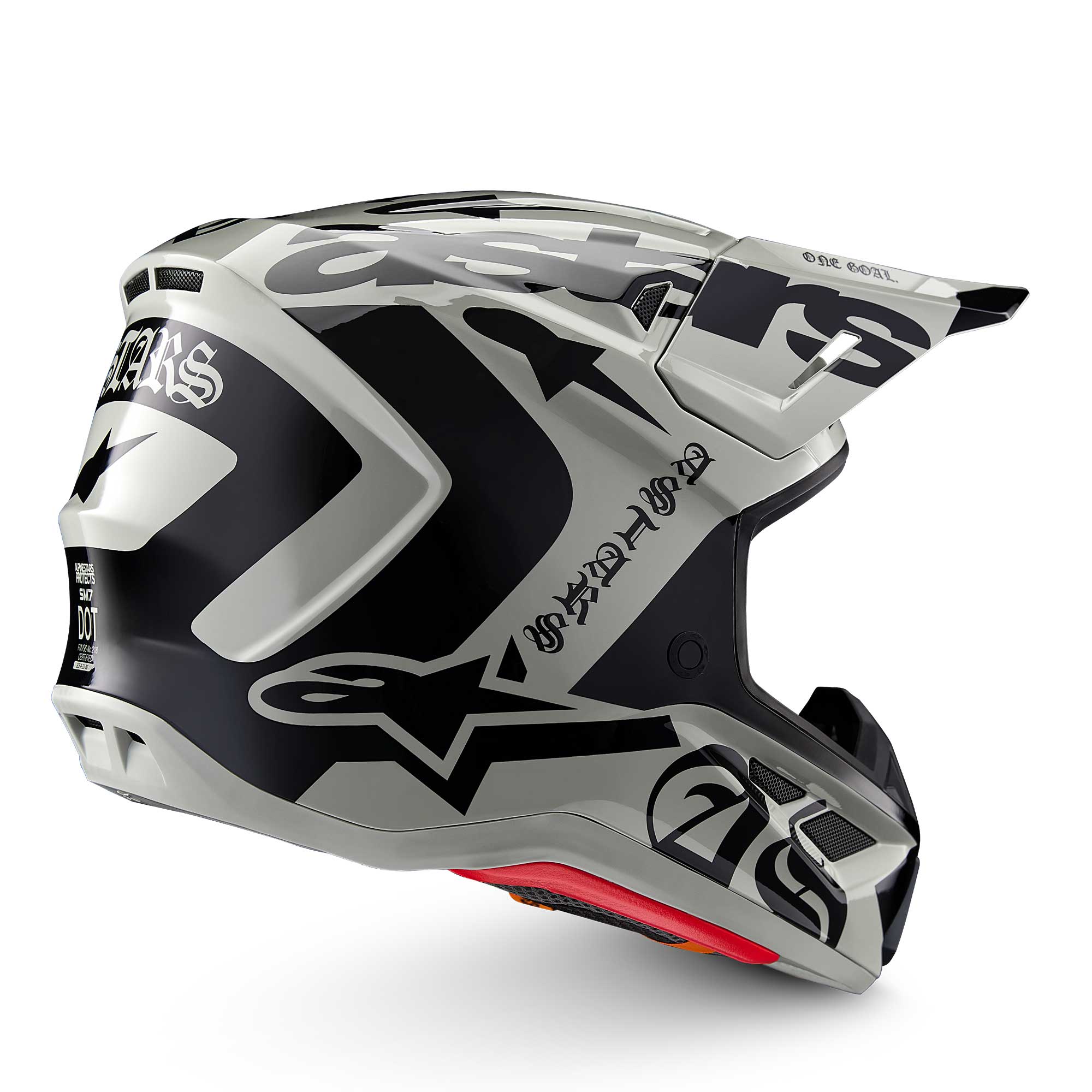 Alpinestars (Limited Edition) MX | Enduro Helmet - S-M7 WOLF DUST (Dune Black Gloss)