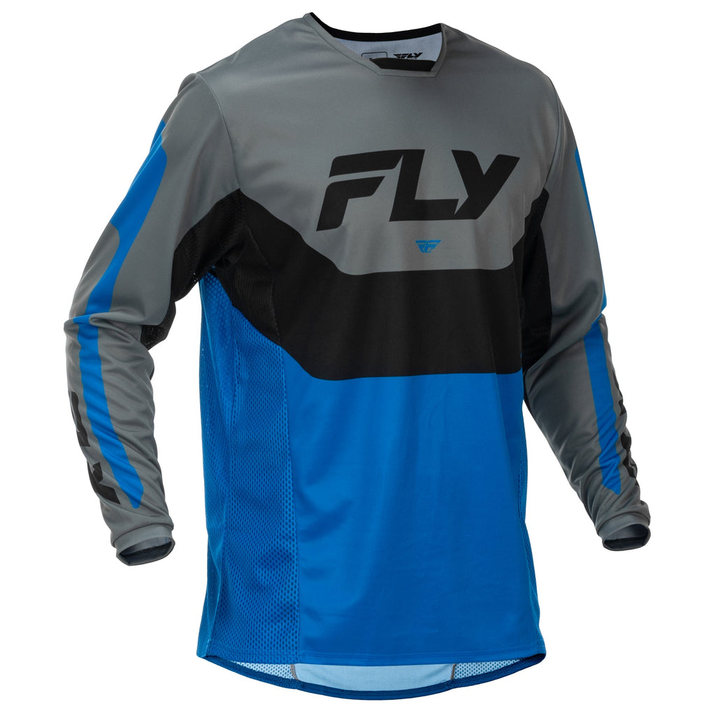 FLY MX Jersey & Pant Kit Deal - Kinetic (Blue/Grey/Black) L/32"