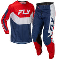 FLY MX Jersey & Pant Kit Deal - Kinetic (Red/White/Blue) L/32"
