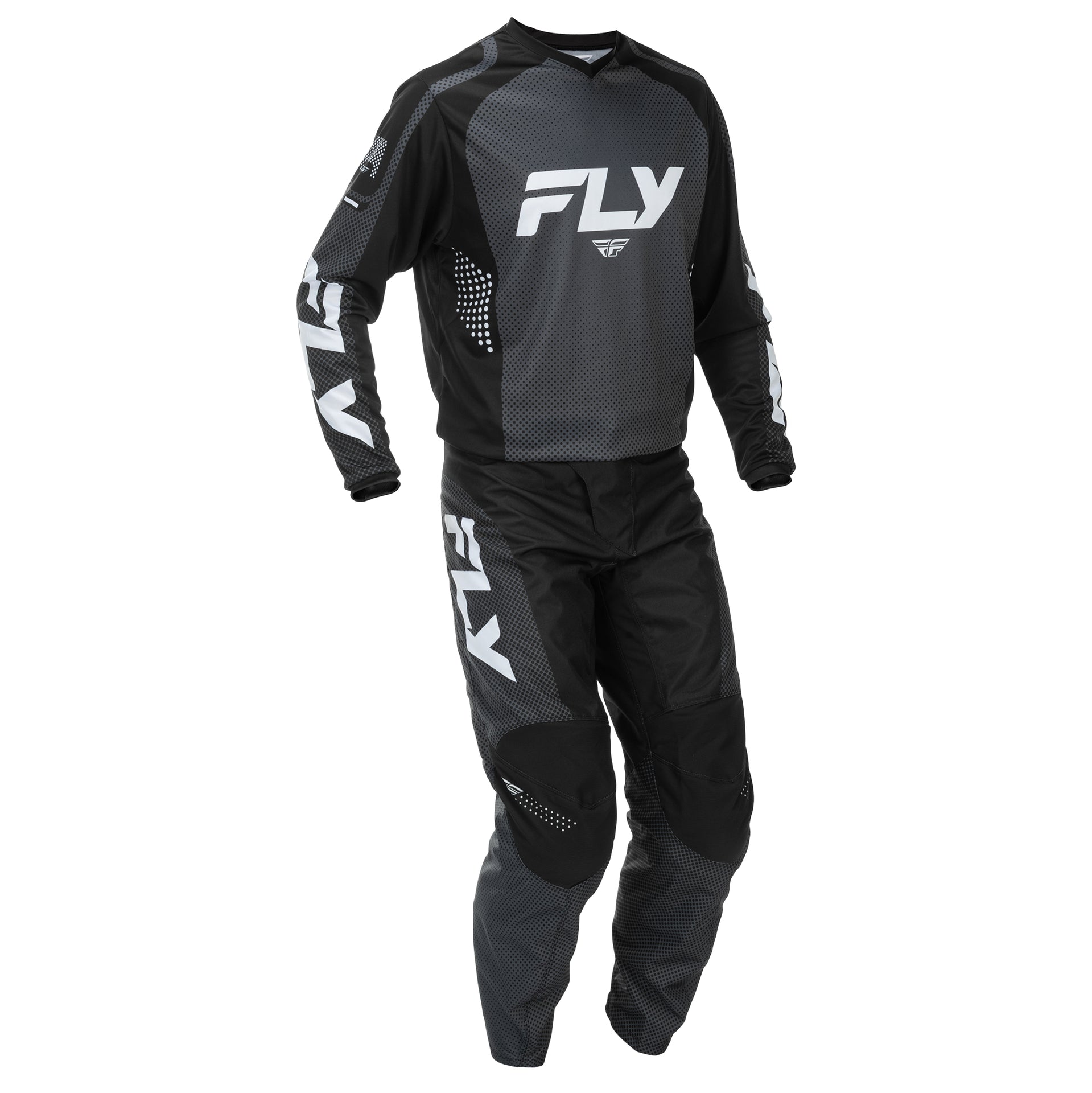 FLY MX Jersey & Pant Kit Deal - F-16 (Black/White) L/32"