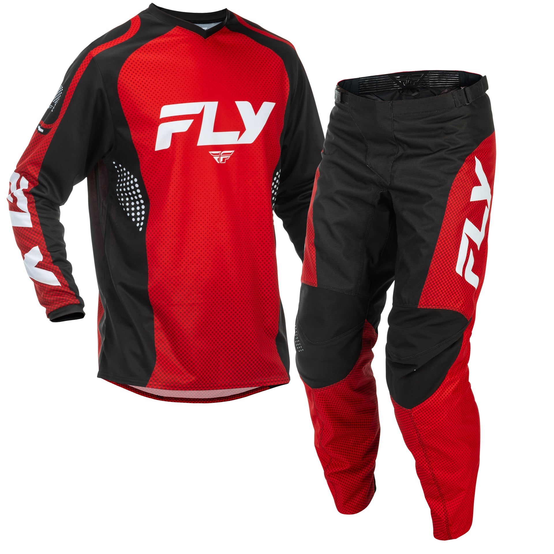 FLY MX Jersey & Pant Kit Deal - F-16 (Red/Black/White) L/32"