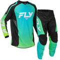 FLY MX Jersey & Pant Kit Deal - F-16 (Aqua/Black/White) L/32"