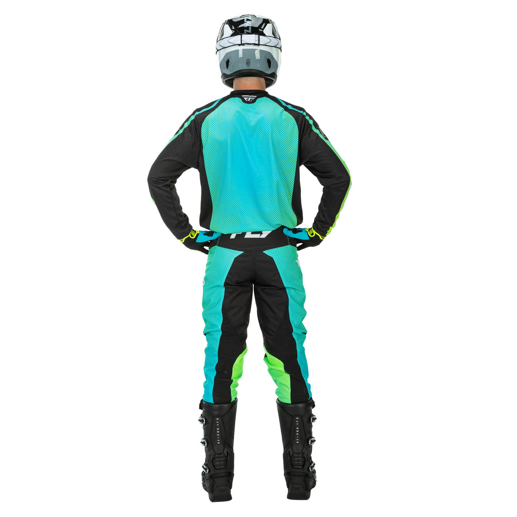 FLY MX Jersey & Pant Kit Deal - F-16 (Aqua/Black/White) L/32"