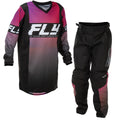 FLY Youth MX Jersey & Pant Kit Deal - F-16 (Black/Red/Purple) YL/Y26"