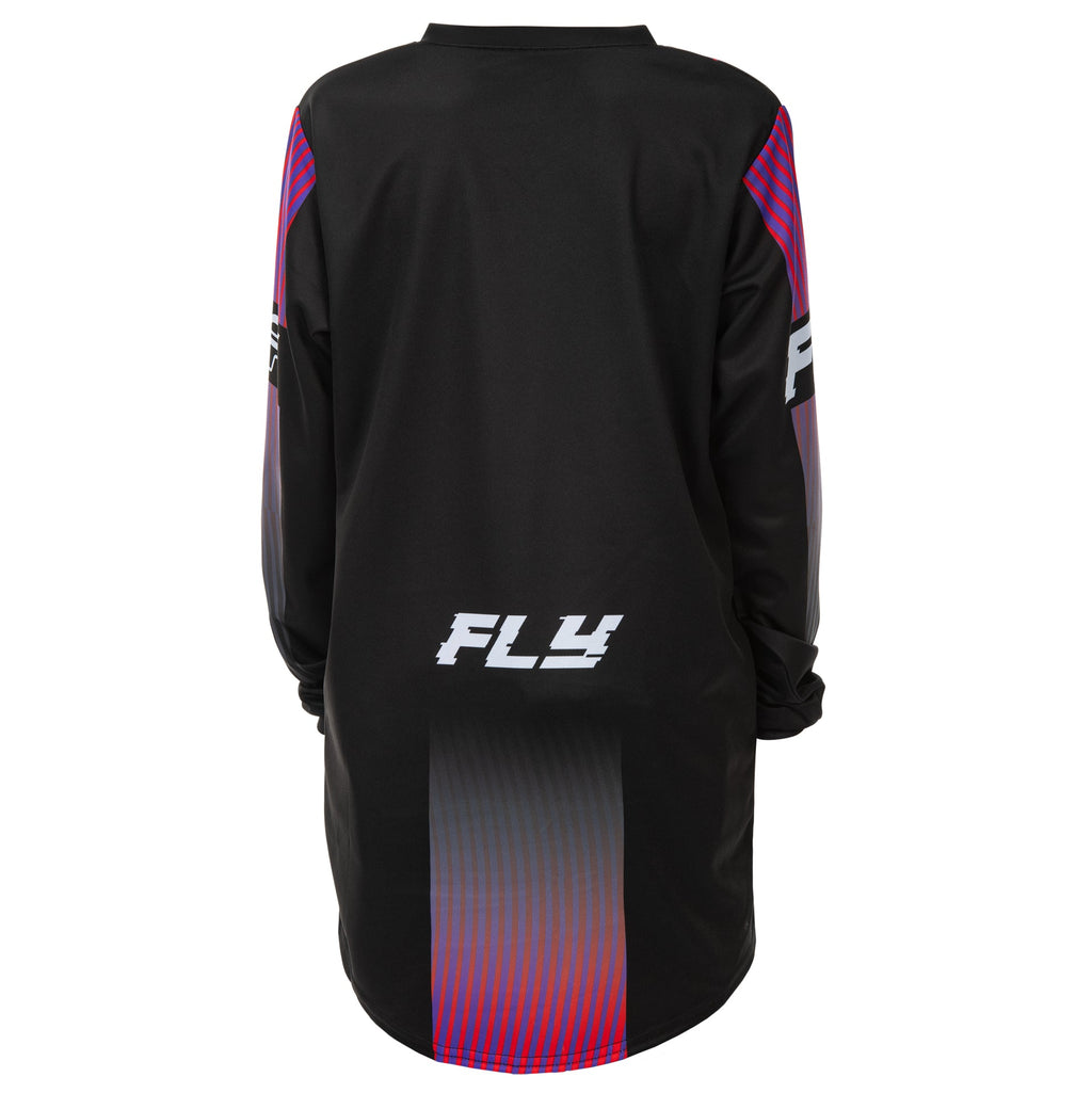 FLY Youth MX Jersey & Pant Kit Deal - F-16 (Black/Red/Purple) YL/Y26"